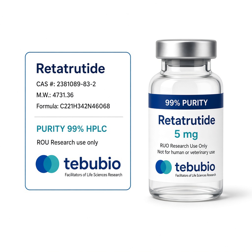 Retatrutide 5mg Vial | 99% Purity | Research Use Only Retatrutide 5mg vial kopen Nederland – 99% pure research peptide
