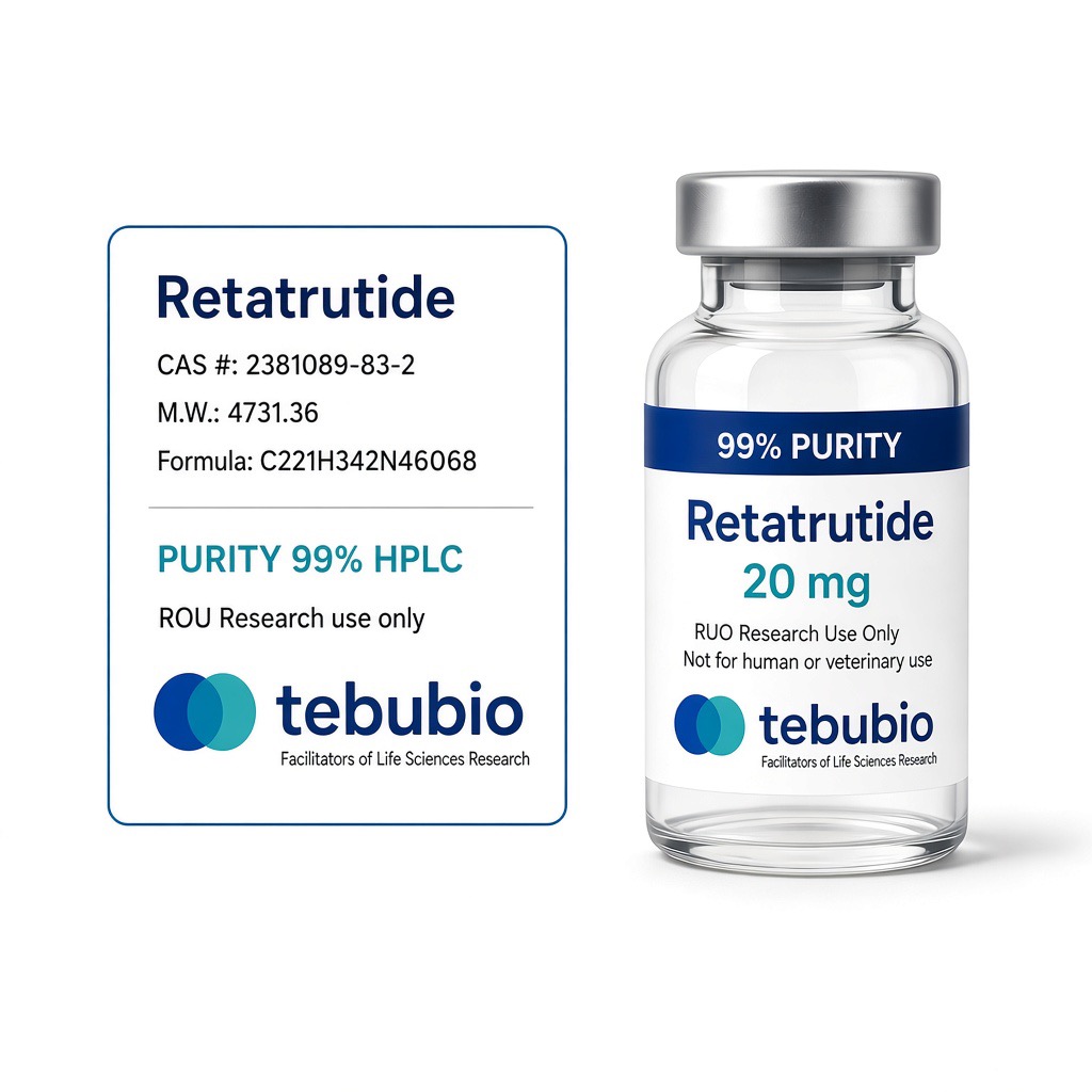Retatrutide 20mg Vial | 99% Purity | Research Use Only Retatrutide 20mg vial kopen Nederland – 99% pure research peptide